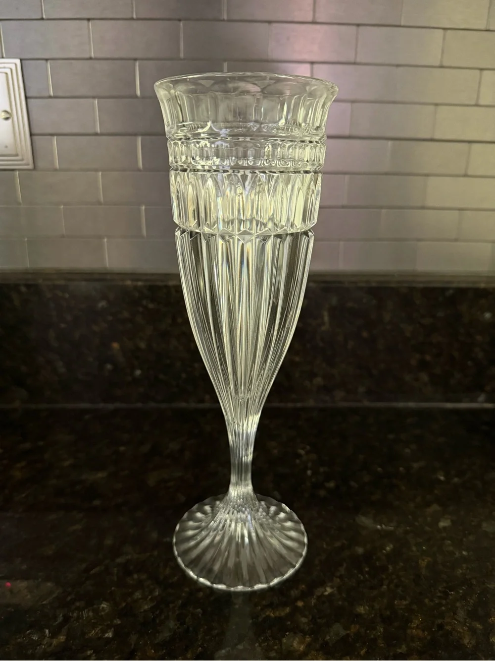 Mikasa Titan Crystal Champagne Flutes | Retired Pattern | Vintage Toasting Glass